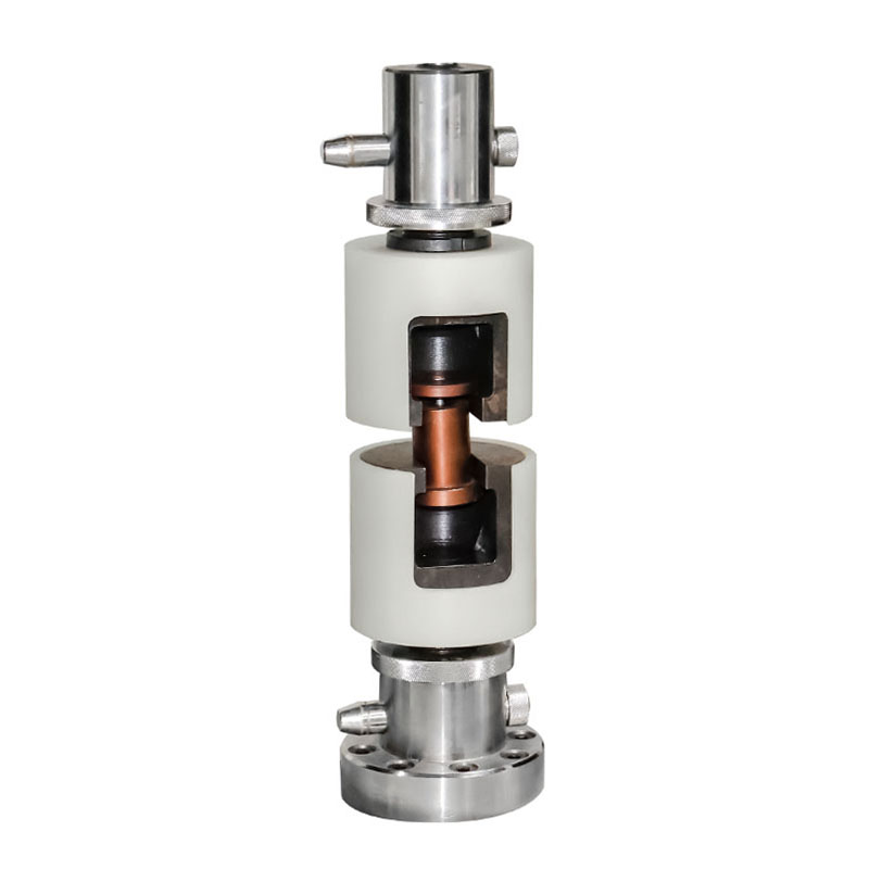 What types of materials are commonly used in the construction of screw and bolt testing fixtures